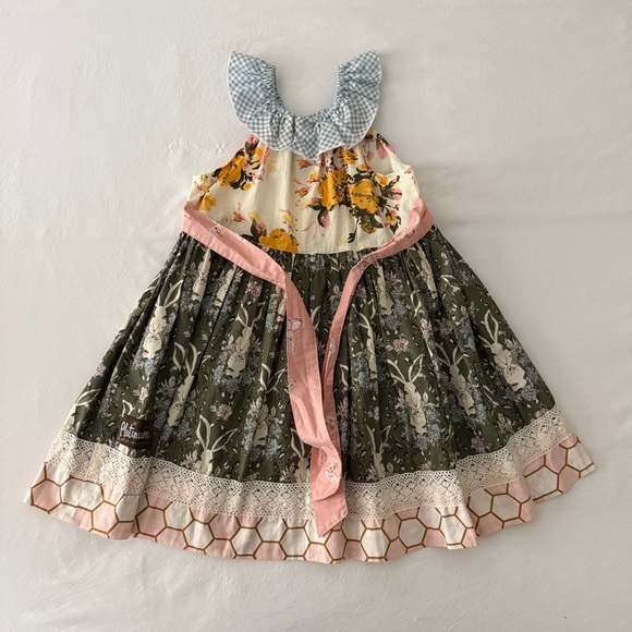 Matilda Jane Platinum Honey Bunny Dress Size 6 - Picture 3 of 4